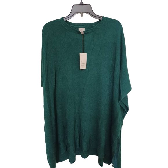 a new day Sweaters - a New Day Pancho Pull Over Green OS